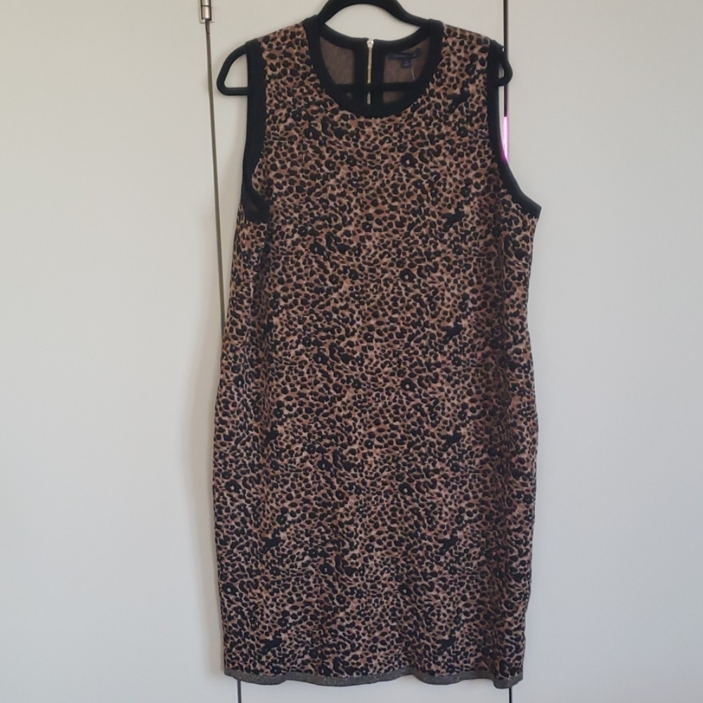 Tommy Hilfiger Size 1X NWOT Leopard Dress Wiggle